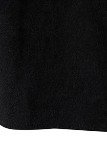 Manfinity Men Lace Up Front Medieval Shirt - Black - View 3