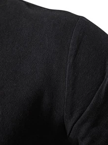 Manfinity Men Lace Up Front Medieval Shirt - Black - View 5