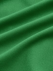 SHEIN EZwear 翻蓋口袋扭結下擺短款襯衫