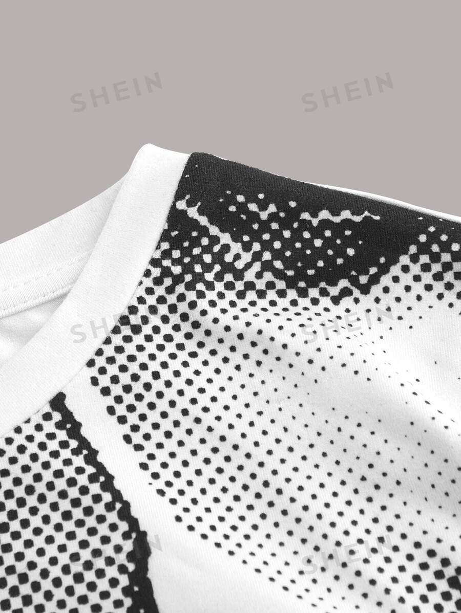 SHEIN ICON 3D Body Print Crop Spring Tee | SHEIN UK
