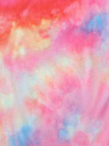 Girls 1pc Tie Dye Butterfly Print Tee - Multicolor - View 7