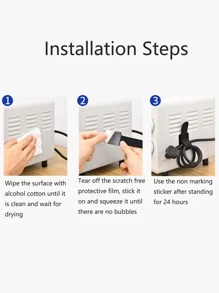 8 cái Giá đỡ ổ cắm móc và vòng dây nylon mở rộng, Giá đỡ tự dính màu đen đơn giản - màu đen - Xem 4