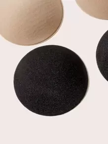 Women's Fabric Multicolor Plain Non-Stretch Breast Petals Nipple Covers Casual Comfy Wear - Multicolor - View 5