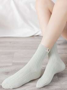 5雙卡通圖案中筒襪 - 彩色 - 查看 2