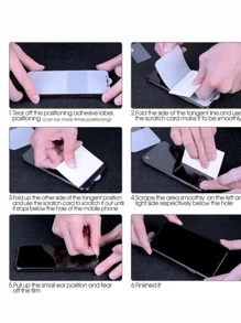 2入組水凝膠全覆蓋軟屏幕保護膜與三星兼容 - 無色 - 查看 4