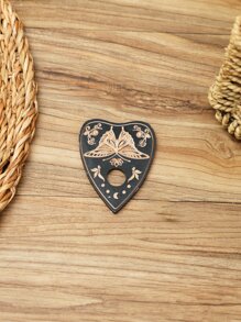 1 件蝴蝶图案心形设计装饰工艺品，木制艺术装饰，适合家居装饰的最佳礼物 - 彩色 - 查看 4