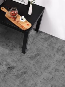 1入組素色毛絨地板貼紙簡約素色防滑防水地板貼紙家用 - 灰色 - 查看 5