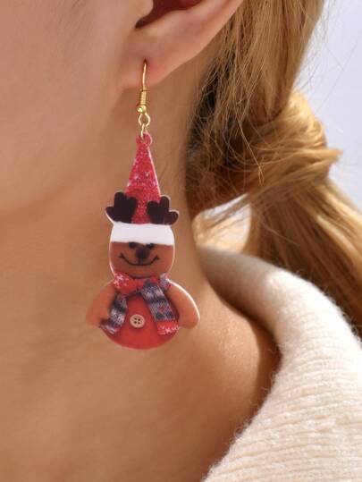 Christmas Elk Drop Earrings