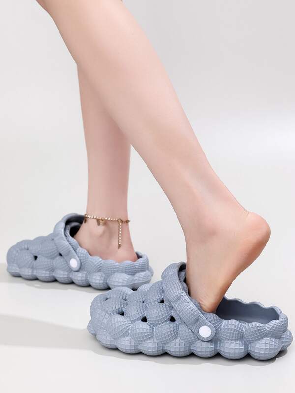 Hollow out bubble vented clogs shein usa