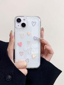 Custodia trasparente per telefono modello a cuore - Multicolore - Visualizzare 1
