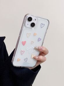Custodia trasparente per telefono modello a cuore - Multicolore - Visualizzare 2