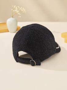 Gorra de béisbol con diamante de imitación con diseño de diamante - Negro - Ver 2