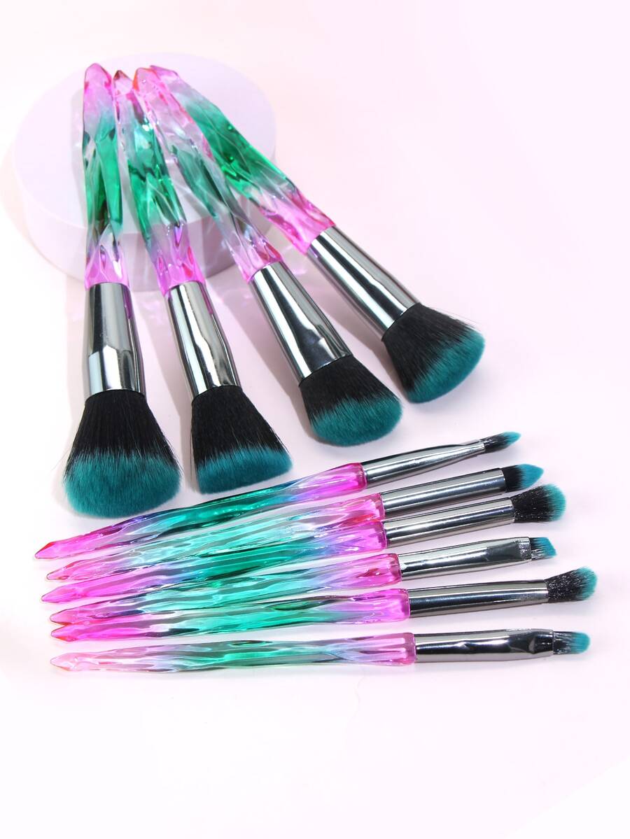 10 piezas Juego de brochas de maquillaje, Juego de brochas, Kit de brochas de maquillaje, Juego de brochas de maquillaje, Juego de maquillaje completo, Juego de brochas de maquillaje, Kit de maquillaje completo, Juego de brochas, Juego de brochas de maquillaje, Juego de regalo de maquillaje, Juego - Multicolor - Ver 1