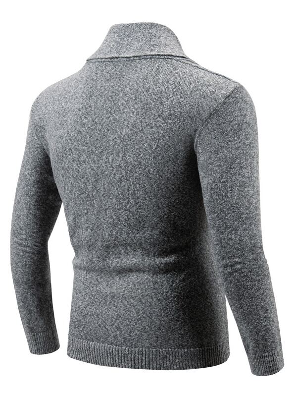 Men Shawl Collar Patch Pocket Cardigan SHEIN USA