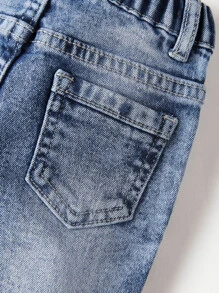 Đứa bé trai Rửa thuốc tẩy Quần jean Tapered - Rửa trung bình - Xem 4