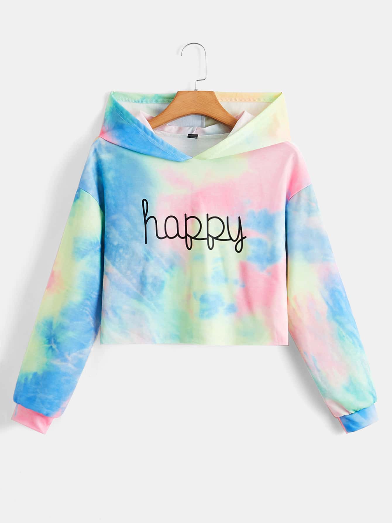 SHEIN EZwear Áo nỉ Tie Dye Nhiều màu Casual - Nhiều màu - Xem 1