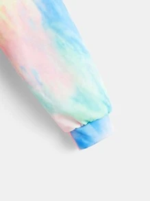 SHEIN EZwear Áo nỉ Tie Dye Nhiều màu Casual - Nhiều màu - Xem 3