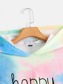 SHEIN EZwear Áo nỉ Tie Dye Nhiều màu Casual - Nhiều màu - Xem 4