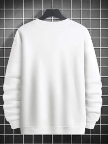 Manfinity LEGND Men Lion Print Sweatshirt - White - View 2