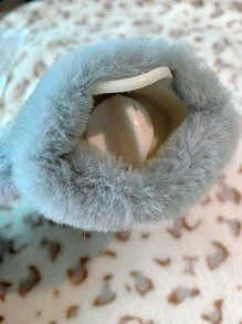 1pc Fluffy Hot Water Bag - Grey - View 2