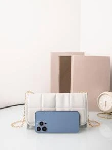 Quilted Flap Square Bag