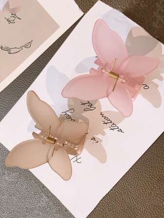 2pcs Butterfly Design Hair Claw Cute Claw Clips Hair Clips Hair Jaw Clip Hair Clamps Hair Clutch Hair Catcher Clip