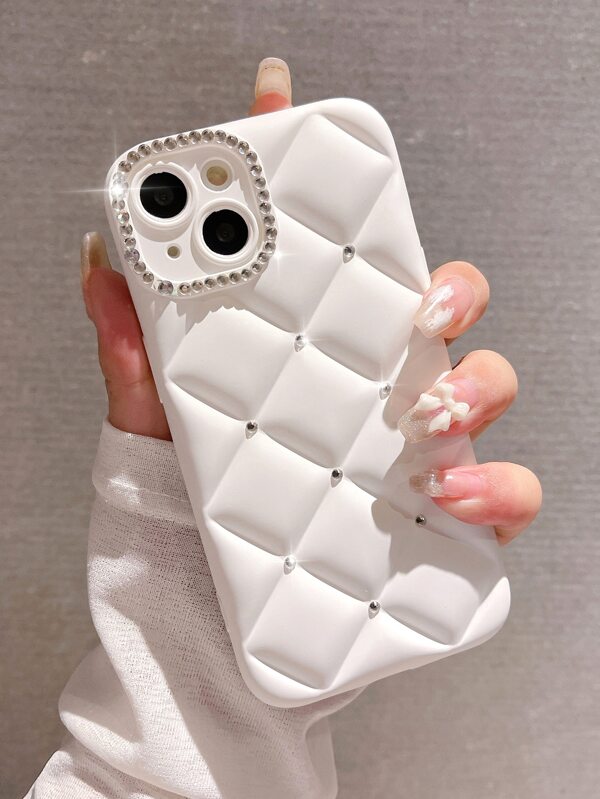 Bling Rhinestone Bracelet Design Transparent Full Protection Anti-Drop Phone Case Compatible With IPhone 16 Pro Max/16/16 Pro/16 Plus/16E/15/15 Pro Max/15 Pro/15 Plus/11/12/13/14/14 Pro Max/14 Pro/13 Pro Max/XS/XS Max/XR/7 Plus, Elegant