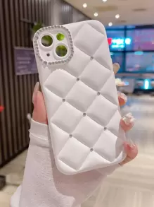 Bling Rhinestone Bracelet Design Transparent Full Protection Anti-Drop Phone Case Compatible With IPhone 16 Pro Max/16/16 Pro/16 Plus/16E/15/15 Pro Max/15 Pro/15 Plus/11/12/13/14/14 Pro Max/14 Pro/13 Pro Max/XS/XS Max/XR/7 Plus, Elegant
