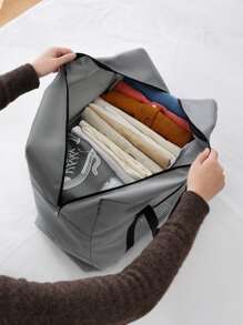 1 Túi Hành Lý Dung Tích Lớn, Túi Du Lịch Có Thể Gập Lại, Túi Đựng Hành Lý Duffle Tote - Xám - Xem 5