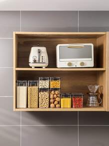 1 pieza Caja de almacenamiento de alimentos de color aleatorio transparente - Multicolor - Ver 9