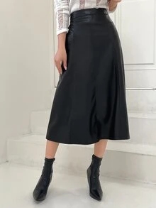 DAZY Váy nữ Chia màu trơn Thanh lịch - màu đen - Xem 7