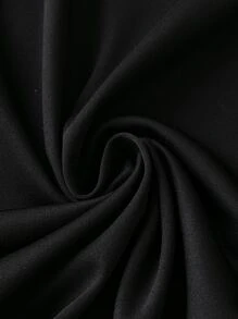 SHEIN LUNE Camiseta de malla en contraste de manga raglán - Negro - Ver 6