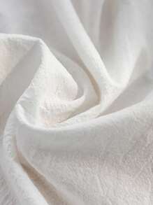 1 pieza Servilleta de tela liso - Blanco - Ver 5