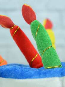 Sombrero de fiesta decorativo con vela, Navidad - Multicolor - Ver 2