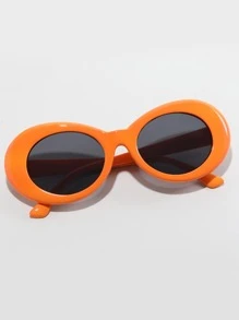 Two Tone Fashion Glasses For Summer Beach Vacation,Outdoor,Travel - Dark Grey - View 5