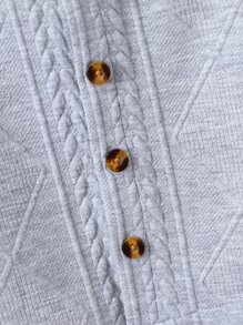 嬰兒男童休閒實色前扣帽衫外套（不含T恤）