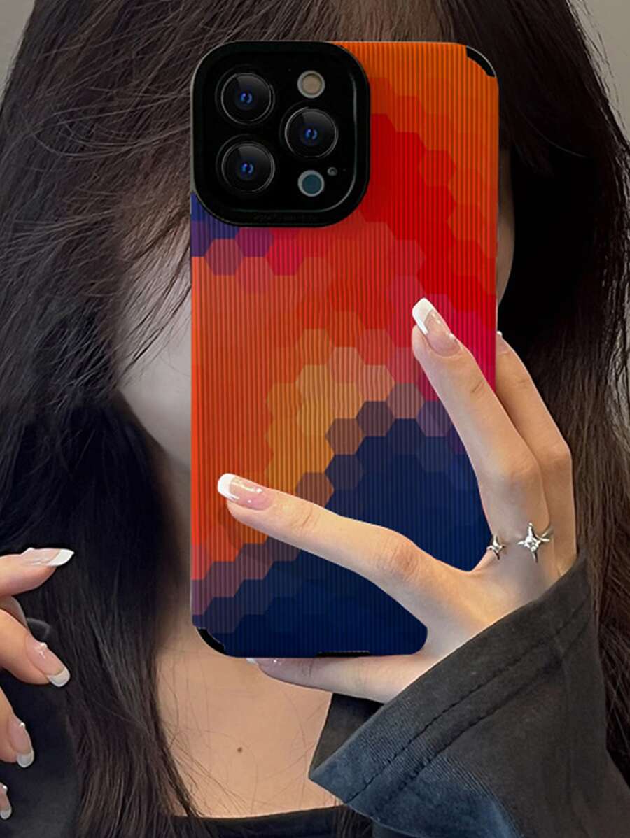Color Block Phone Case - Multicolor - View 1