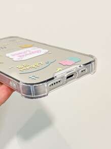 Funda de móvil de espejo con estampado de dibujos animados - Multicolor - Ver 5