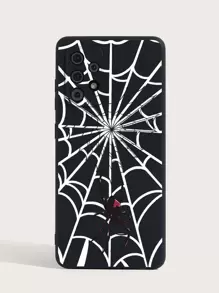 1入組蜘蛛網圖案手機殼兼容iPhone/三星 - 彩色 - 查看 4