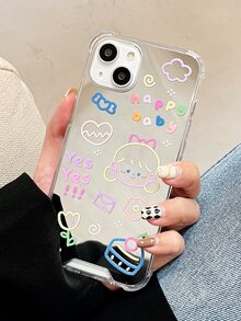 hộp đựng điện thoại in gương cô gái hoạt hình - Nhiều màu - Xem 2
