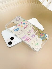 hộp đựng điện thoại in gương cô gái hoạt hình - Nhiều màu - Xem 8