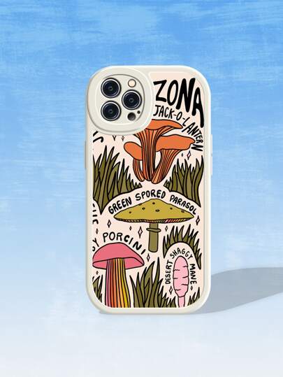DoodlebyMeg Coque de téléphone portable à motif champignon