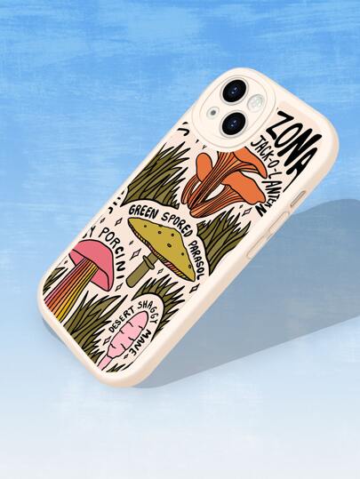DoodlebyMeg Coque de téléphone portable à motif champignon