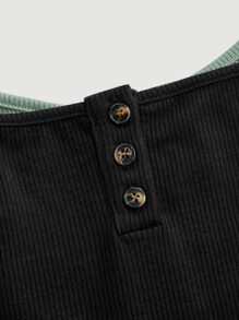 SHEIN MOD 2 In 1 Button Cami Top