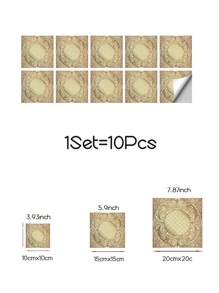 10 pezzi Carta da parati scorrere motivo - Multicolore - Visualizzare 4