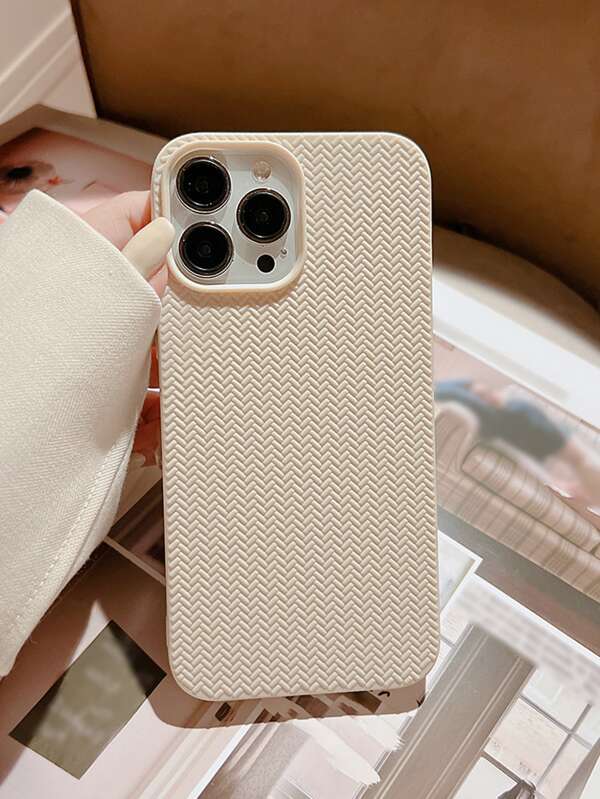 Geometric Textured Phone Case Compatible With Apple iPhone 15/15Plus