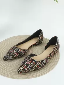 Giày bệt Nữ Sọc ca rô Đúng mốt - Nhiều màu - Xem 1