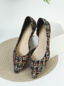 Giày bệt Nữ Sọc ca rô Đúng mốt - Nhiều màu - Xem 2