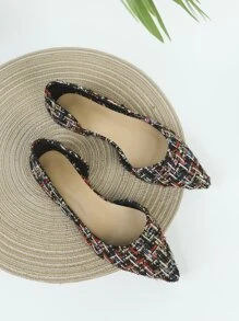 Giày bệt Nữ Sọc ca rô Đúng mốt - Nhiều màu - Xem 5