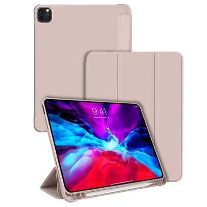 纯色笔槽保护套，适用于 iPad Mini 4/Mini 5/Mini 6/Mini 7/Air/Air 2/9.7/10.2/10.5/Air 4/Air 5/Pro 11 英寸/第十代/Air 11 英寸 (M2)-2024/Air 13 英寸 (M2)-2024/Pro 11 英寸 (M4)-2024/Pro 13 英寸 (M4)-2024/Air 13 英寸 (M3)-2025/Air 11 英寸 (M3)-2025/(A16) 11 英寸第十一代 2025，PU 皮革 + TPU 材质